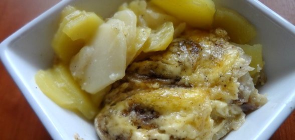 Запеченный минтай