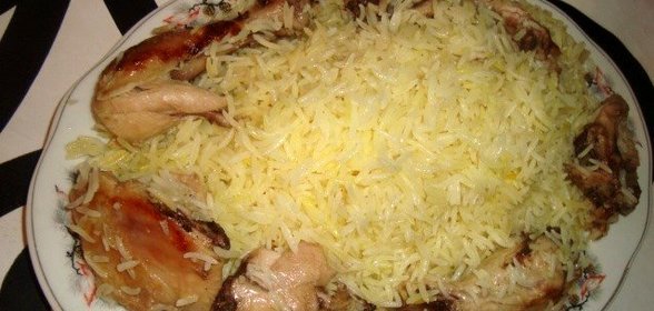 Азербайджанский плов с курицей