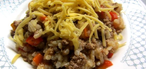 Мясное ризотто