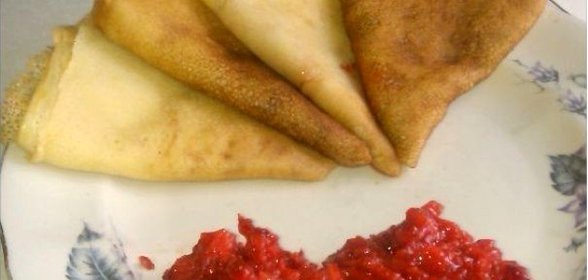 Блины заварные с молоком