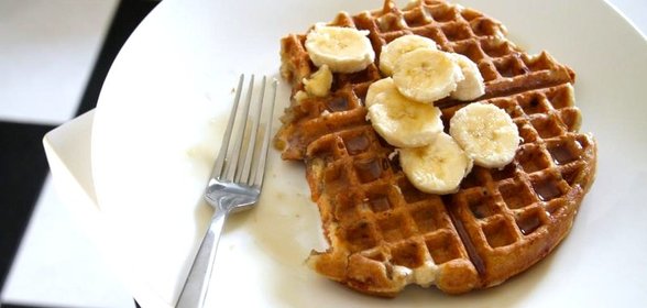 Бананово-ореховые вафли