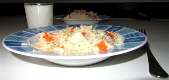 Тушеная курица с ананасами