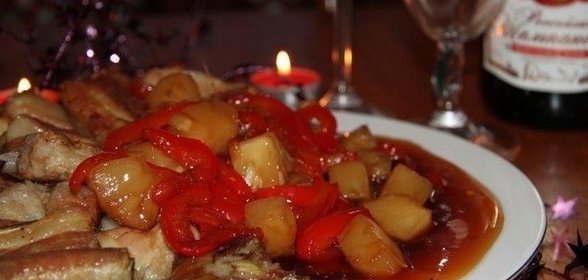 Кисло-сладкие свиные ребра по-китайски