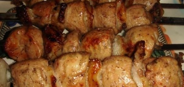 Шашлык из бараньих яиц