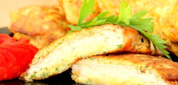 Куриные отбивные в сырном кляре