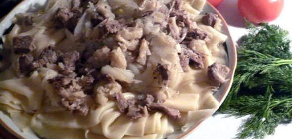 Бешбармак с бараниной