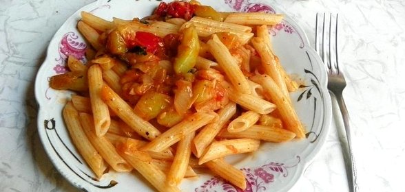 Макароны с кабачком