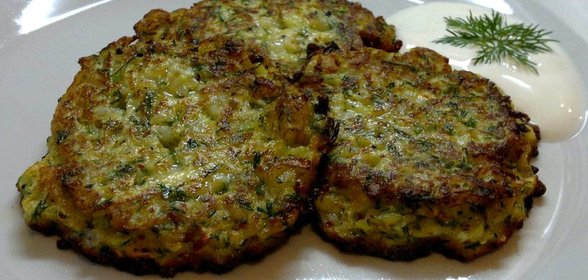 Оладья из кабачков с острым перцем