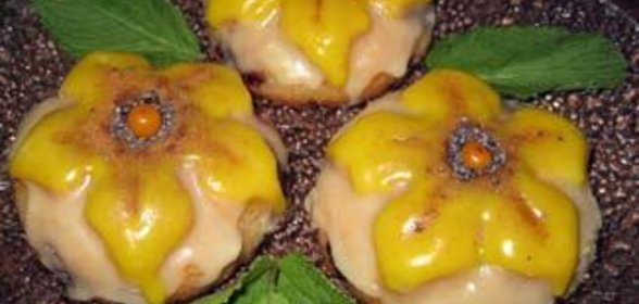 Апельсиново-ягодные кексы