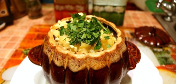 Рагу в горшочках с курицей