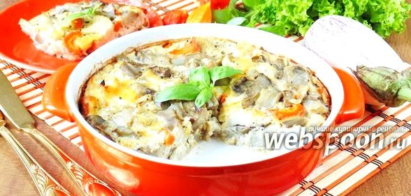 Запеканка из баклажанов с цветной капустой