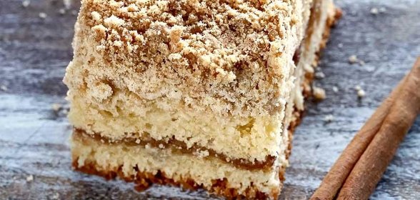 Пирог с корицей и штрейзелем