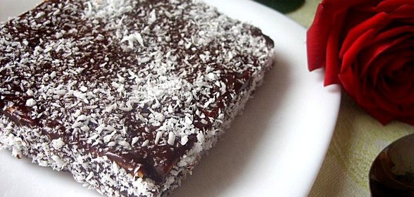 Вафельные пирожные с кокосом