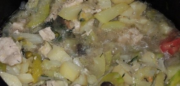 Рагу с грибами в мультиварке