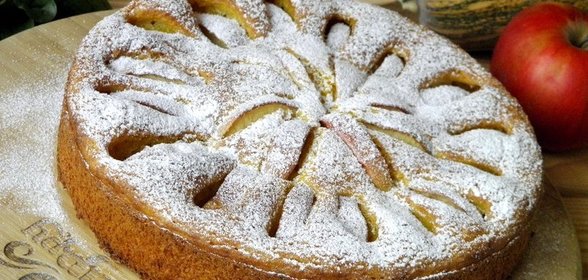 Тыквенный пирог с яблоками