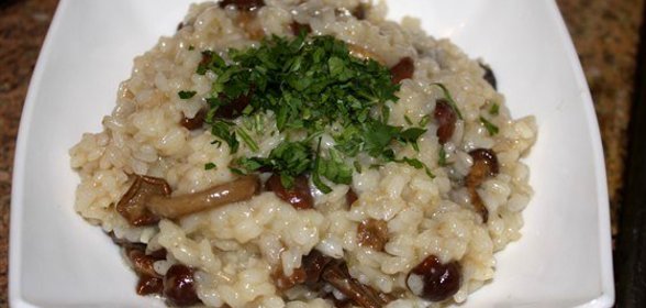 Традиционное ризотто с опятами