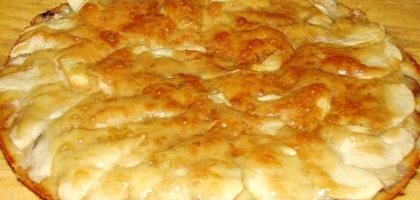 Пирог с яблоками и бананами