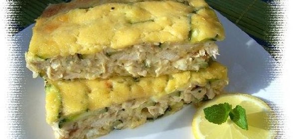 Запеканка с курицей и цуккини