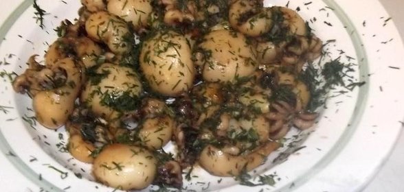 Каракатицы жареные