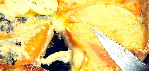 Пирог с тыквой и сыром