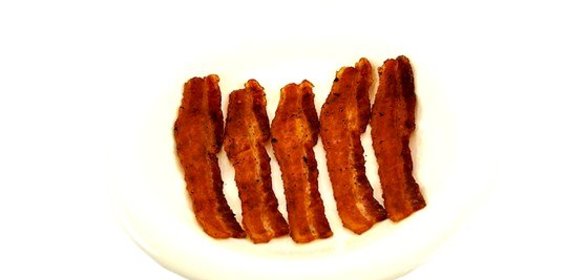 Жареная копченая ветчина