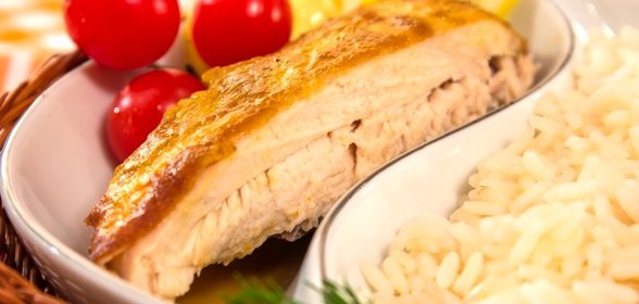 Курица, запеченная с лимоном и горчицей