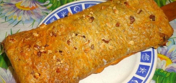 Рулет из лаваша с мясом и гречкой