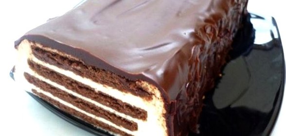 Легкий творожный торт