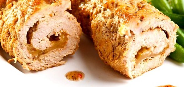 Свинина, фаршированная грушами