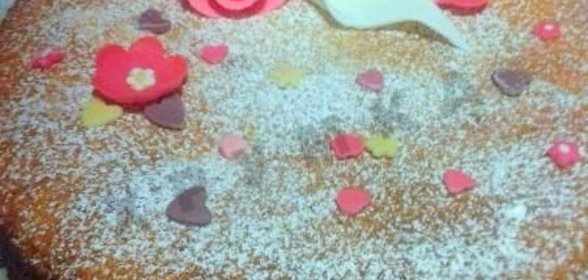 Миндально-яблочный торт