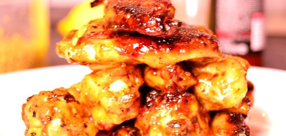 Куриные крылышки в апельсиновой глазури
