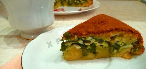 Заливной пирог в мультиварке