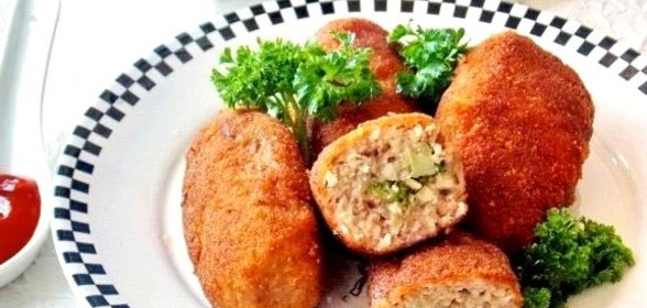 Зразы с фаршем и грибами