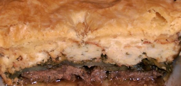 Мясной каламбур из курицы и говядины