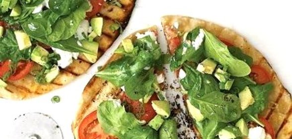 Овощная пицца на гриле