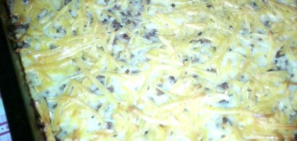 Картофельная запеканка с мясным фаршем