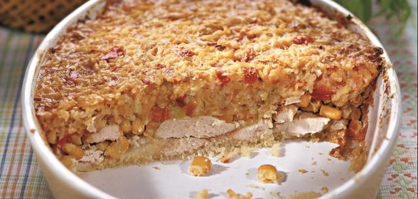 Запеканка из курицы с кукурузой