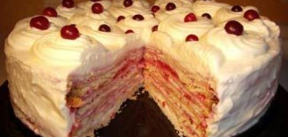 Клюквенный торт