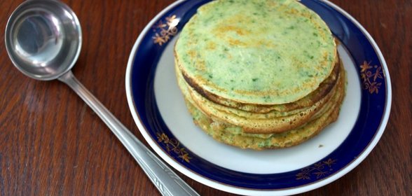 Блинчики шпинатные