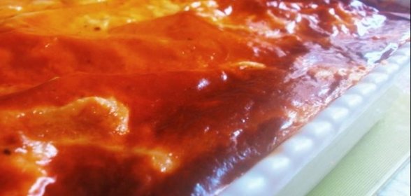 Картофельная запеканка с куриным фаршем и грибами