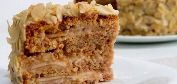 Постный торт наполеон