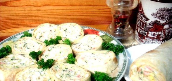 Лаваш на завтрак