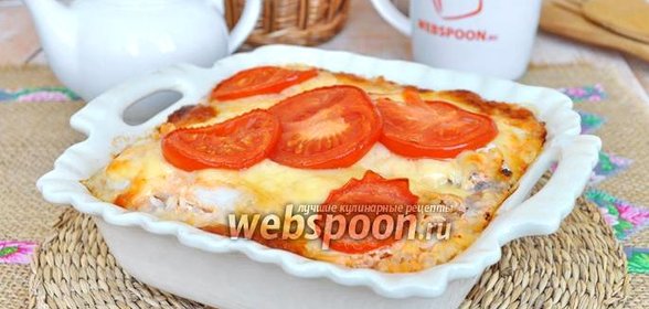 Запеканка из минтая с рисом