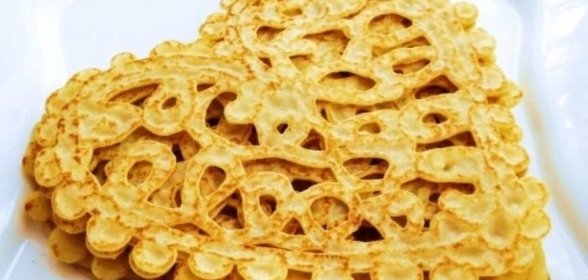 Сердечно-блинный торт для ВЛЮБЛЕННЫХ