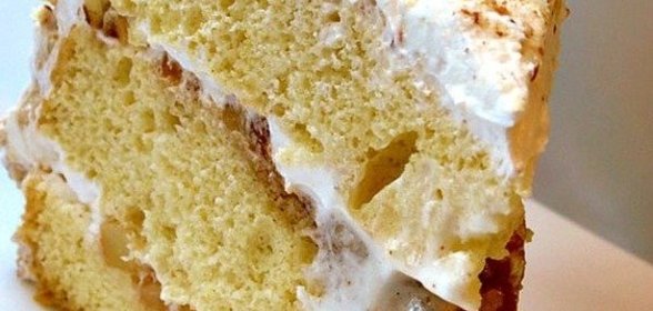 Бисквитный торт с маскарпоне