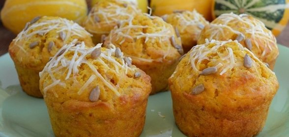 Тыквенные маффины с сыром
