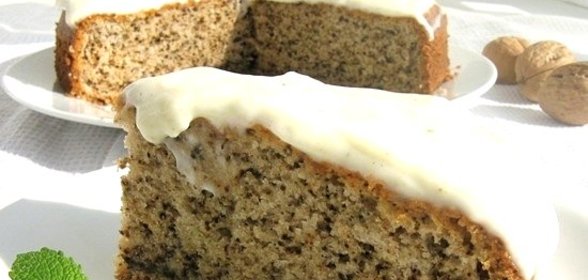 Бисквит с орехами