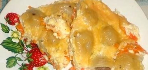 Запеканка из пельменей
