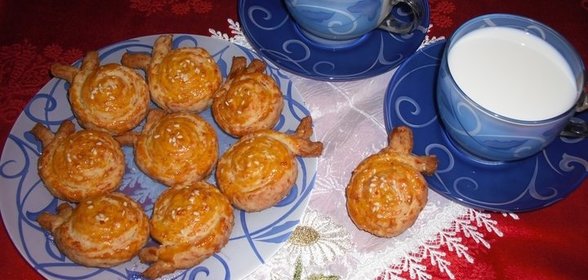 Сырно-кунжутное печенье «Улитки»