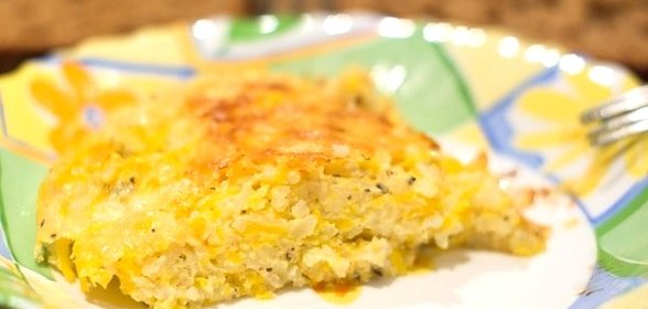 Пирог с тыквой и рисом